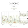 Papier peint panoramique ONCE UPON A TIME forest vert, l.400 x H.310 cm