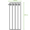 2 Rideaux tamisant gris l.140 x H.280 cm INSPIRE