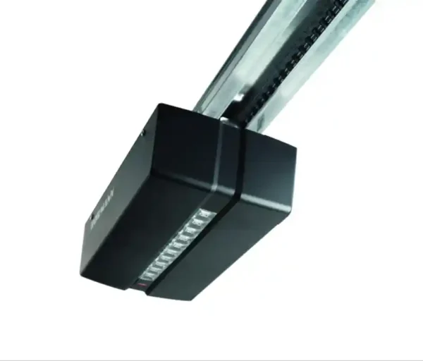Porte de garage sectionnelle motorisée HORMANN H.200 x l.237 cm gris