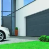 Porte de garage sectionnelle motorisée HORMANN H.200 x l.237 cm gris
