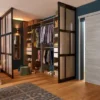 Cloison amovible Osaka mdf revêtu noir l.80 x H.250 x P.4cm