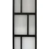 Cloison amovible Osaka mdf revêtu noir l.80 x H.250 x P.4cm