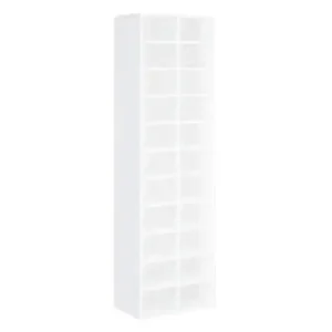 Armoire à chaussures Blanc 54x34x183 cm Bois d'ingénierie