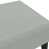Repose-pied gris clair 77x55x31 cm velours