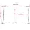 Voile blanche1 Voile d'ombrage tissu oxford rectangulaire 4x7 m blanc
