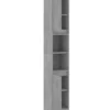 ARMOIRE SDB GRDE GRISE1 Armoire de salle de bain Gris béton Bois d'ingénierie