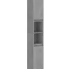 ARMOIRE SDB GRDE GRISE4 Armoire de salle de bain Gris béton Bois d'ingénierie