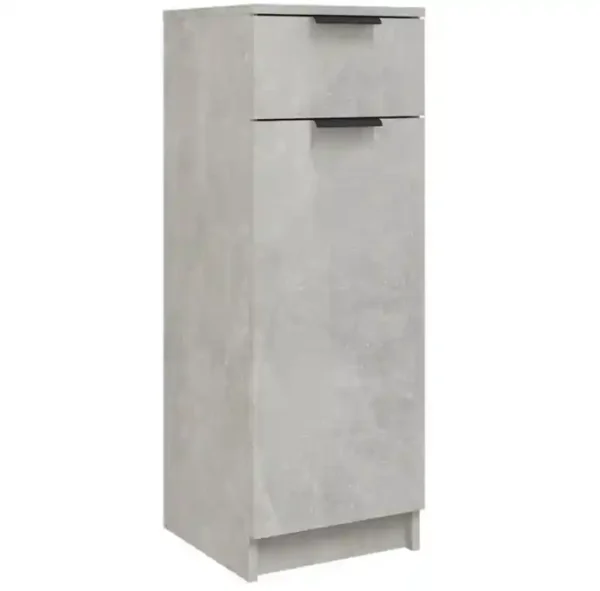 ARMOIRE SDB GRISE4 Armoire de salle de bain gris béton 32x34x90 cm