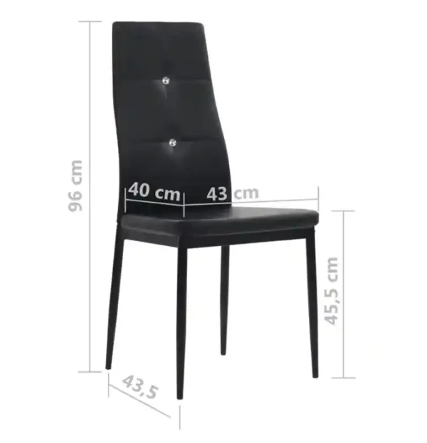 4 Chaises à manger similicuir