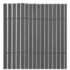 Cloture grise1 Clôture de jardin double face 110x500 cm Gris