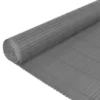 Cloture grise2 Clôture de jardin double face 110x500 cm Gris