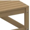 Canapé d'angle de jardin avec coussins crème Bois de pin massif