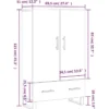BUFFET GRIS SONOMA1 Buffet haut sonoma gris 69,5x31x115 cm bois d'ingénierie