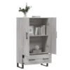 BUFFET GRIS SONOMA3 Buffet haut sonoma gris 69,5x31x115 cm bois d'ingénierie