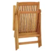Chaises de jardin pliables lot de 2 Bois d'eucalyptus massif
