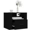 Tables de chevet murales 2 pcs Noir 50x36x40 cm