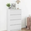 Buffet Blanc 60x35x98,5 cm Bois d'ingénierie