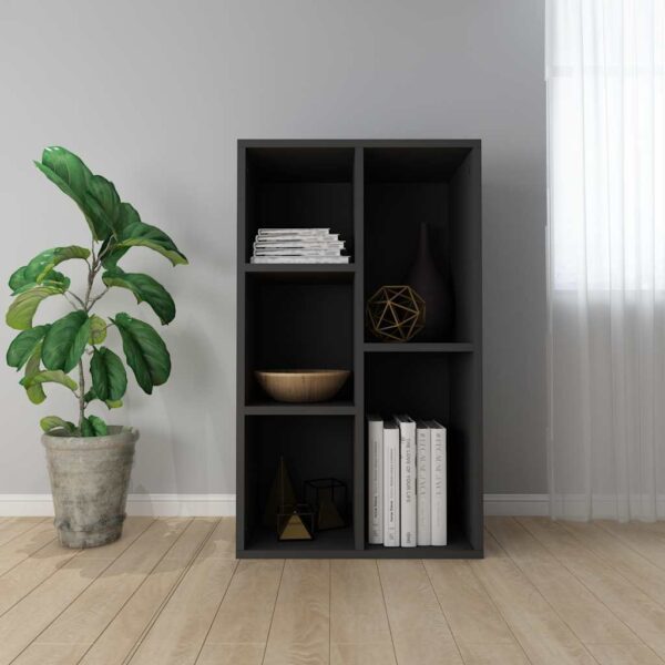 image_1_800163 Bibliothèque/Buffet Noir 50x25x80 cm Bois d’ingénierie