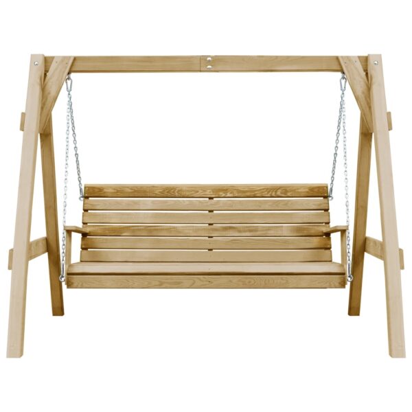 Balancelle de jardin bois de pin imprégné 205x150x157 cm