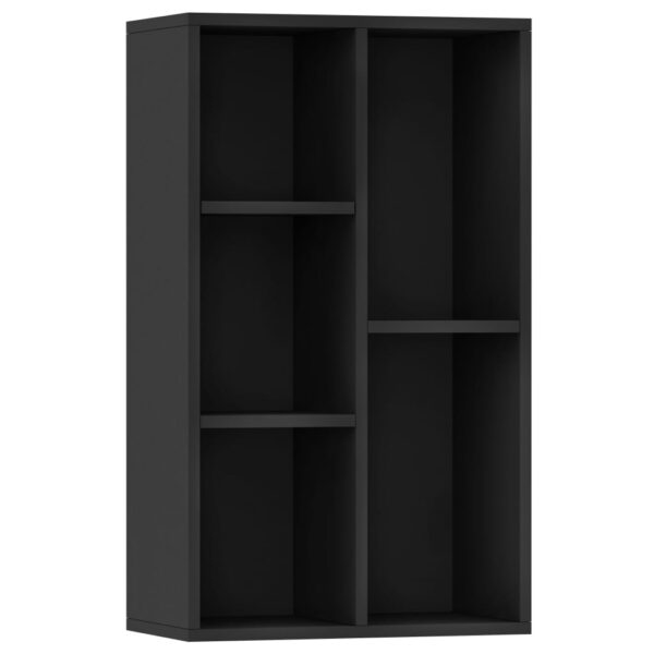 image_2_800163 Bibliothèque/Buffet Noir 50x25x80 cm Bois d’ingénierie