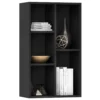 image_3_800163 Bibliothèque/Buffet Noir 50x25x80 cm Bois d’ingénierie