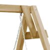 Balancelle de jardin bois de pin imprégné 205x150x157 cm