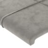 image_4_346068 Têtes de lit 2 pcs Gris clair 80x5x78/88 cm Velours