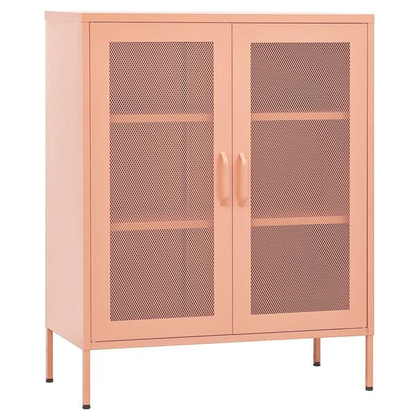 image_2_336175 Armoire de rangement Rose 80x35x101,5 cm Acier