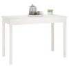 image_6_814250 Table à manger Blanc 110x55x75 cm Bois massif de pin