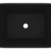 Lavabo de luxe Noir mat 41x30x12 cm Céramique