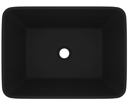 Lavabo de luxe Noir mat 41x30x12 cm Céramique