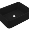 Lavabo de luxe Noir mat 41x30x12 cm Céramique