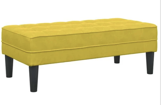 Capture d’écran 2026-04-29 à 05.37.43 banc avec coussin Jaune 113 x 57 x 39 cm Velours