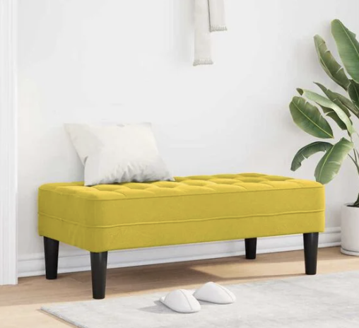 Capture d’écran 2026-04-29 à 05.37.57 banc avec coussin Jaune 113 x 57 x 39 cm Velours