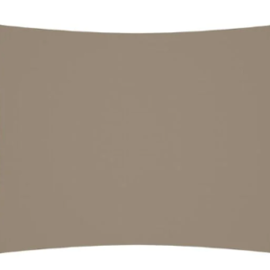 Voile de parasol tissu oxford rectangulaire 6x8 m taupe