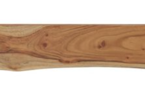 Étagère murale rectangulaire massif acacia bordure assortie